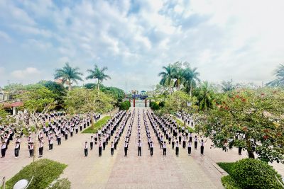 Sôi nổi ngày hội Võ nhạc Vovinam tại trường Tiểu học Rạng Đông