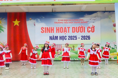 GIÁNG SINH RỘN RÀNG – LAN TỎA NIỀM VUI CHÀO ĐÓN NĂM MỚI DƯỚI MÁI TRƯỜNG TIỂU HỌC RẠNG ĐÔNG