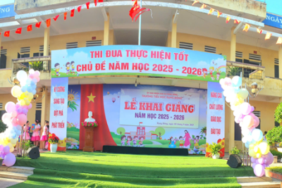 TRƯỜNG TIỂU HỌC RẠNG ĐÔNG TƯNG BỪNG KHAI GIẢNG  NĂM HỌC MỚI 2025 – 2026