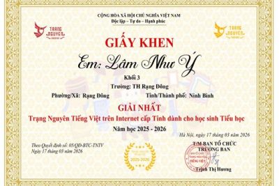 DẤU ẤN THÁNG BA TƯƠI ĐẸP _ Trường Tiểu học Rạng Đông